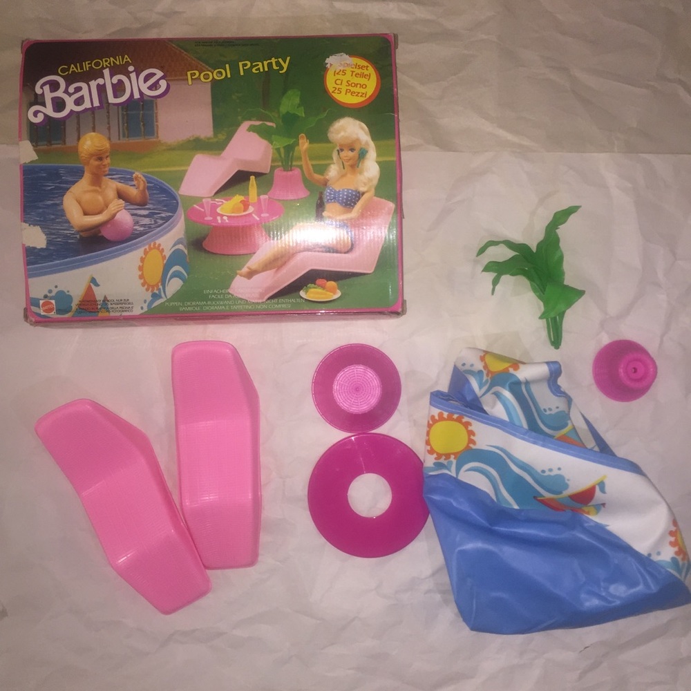 1987 Barbie California pool party NOT COMPLETE